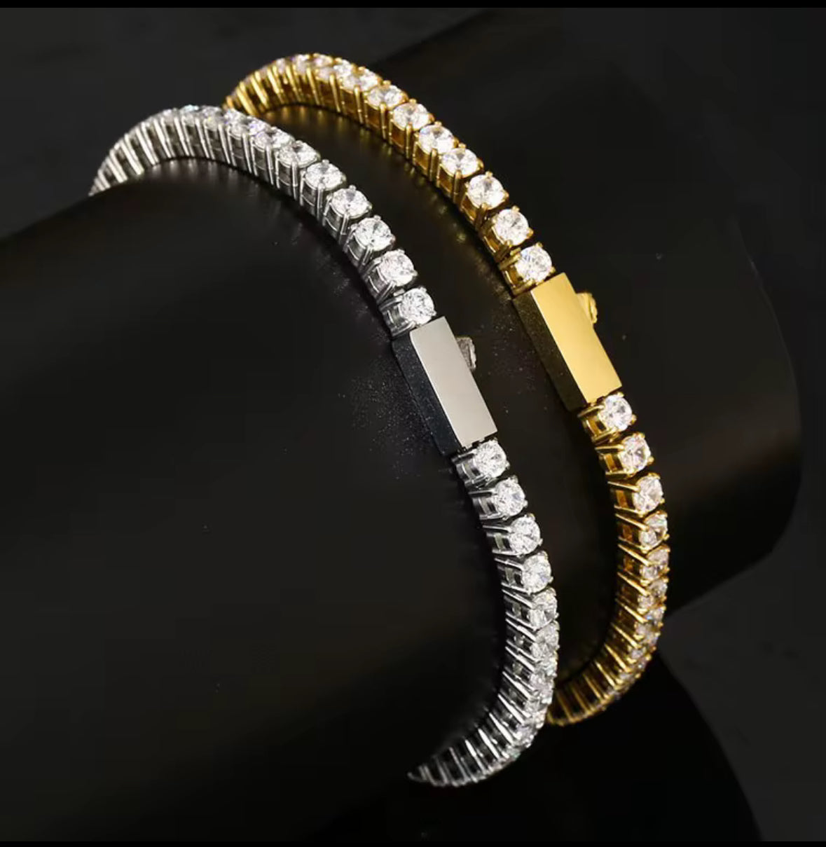 Tennis Bracelet in Stainless Steel