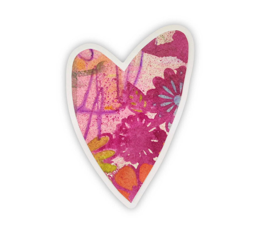 Flower Heart Sticker