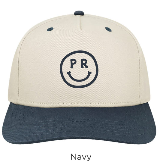 Classic PR Feliz Baseball Cap in Navy Blue