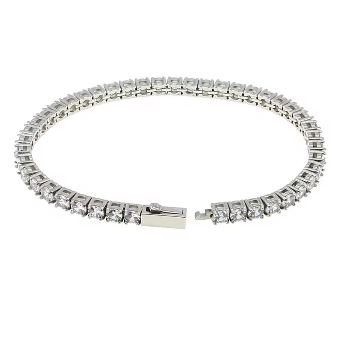 Tennis Bracelet in Stainless Steel
