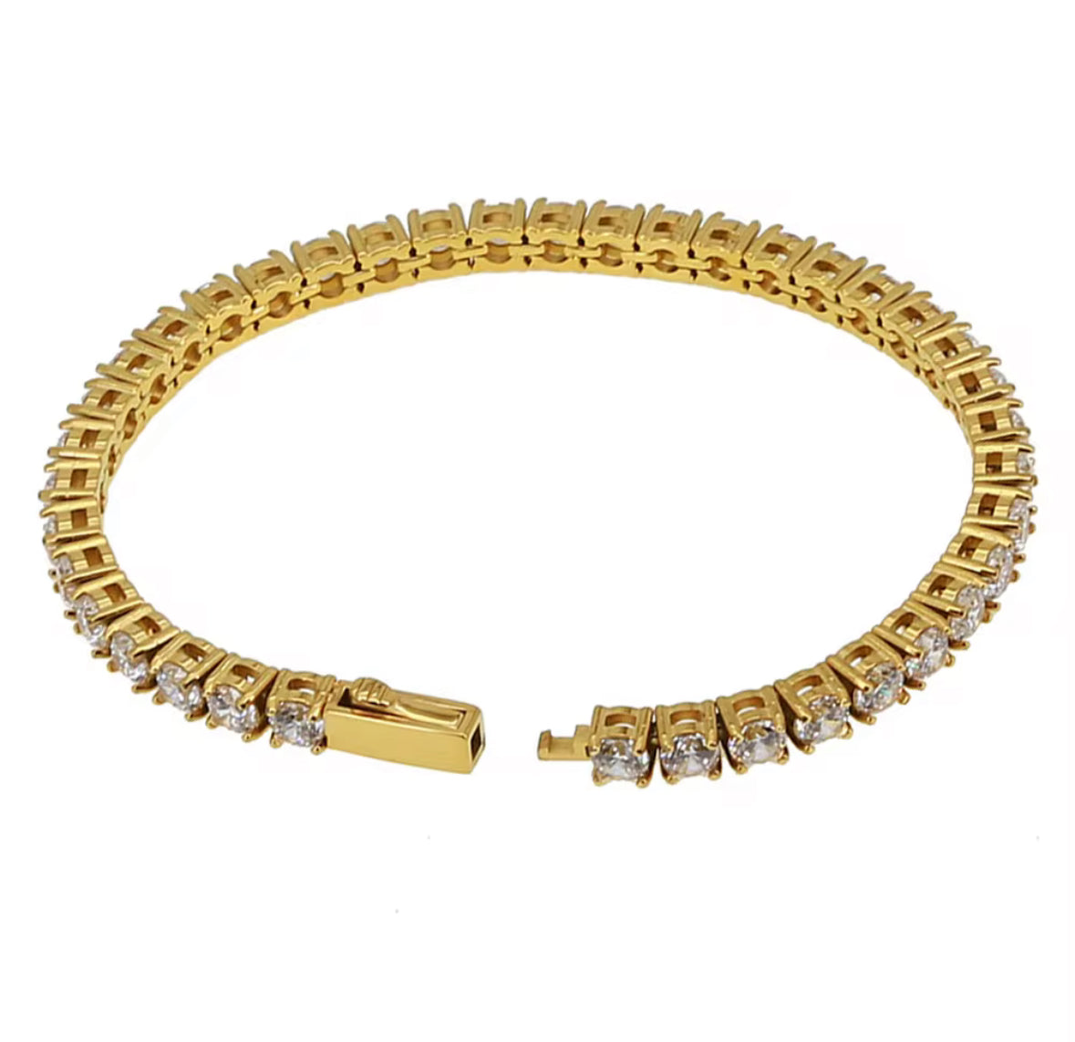 Tennis Bracelet in Stainless Steel