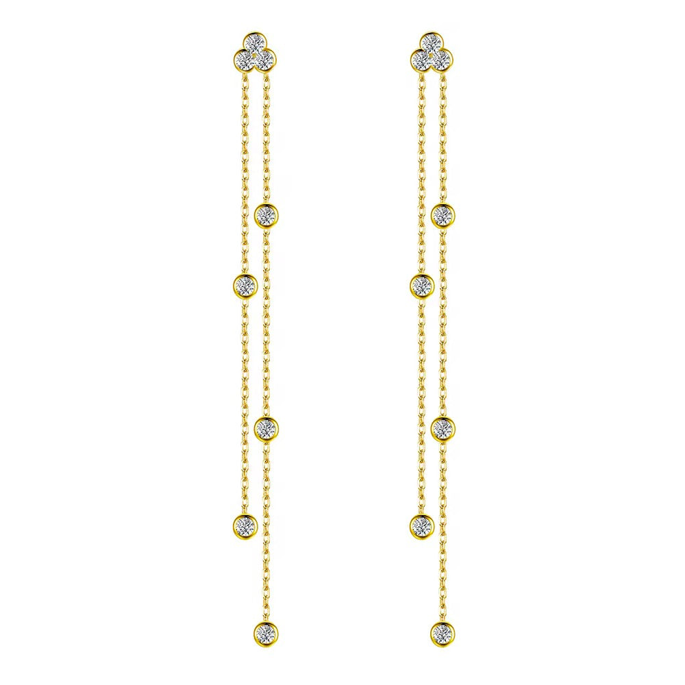 Double Chain Dangle Earrings