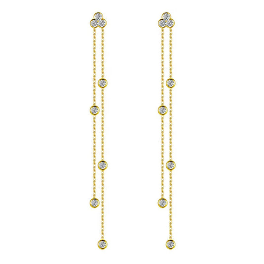 Double Chain Dangle Earrings
