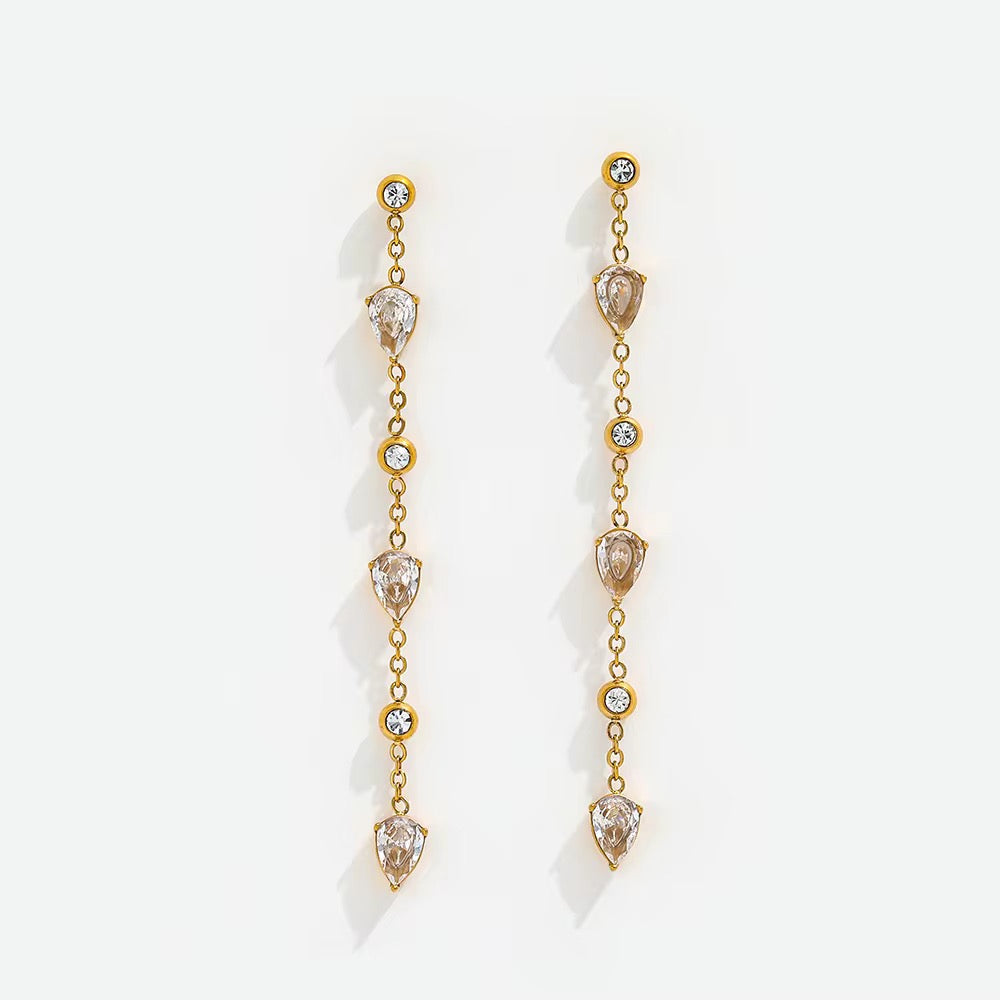 Multi-Stone Dangle Earrings