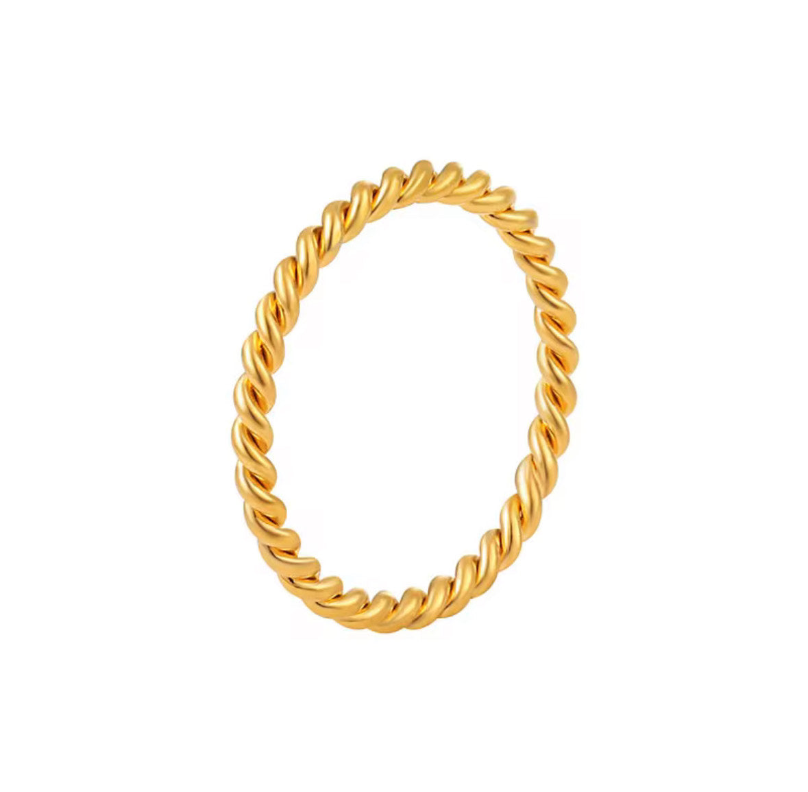 Twisted Midi Stack Ring