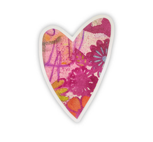 Flower Heart Sticker