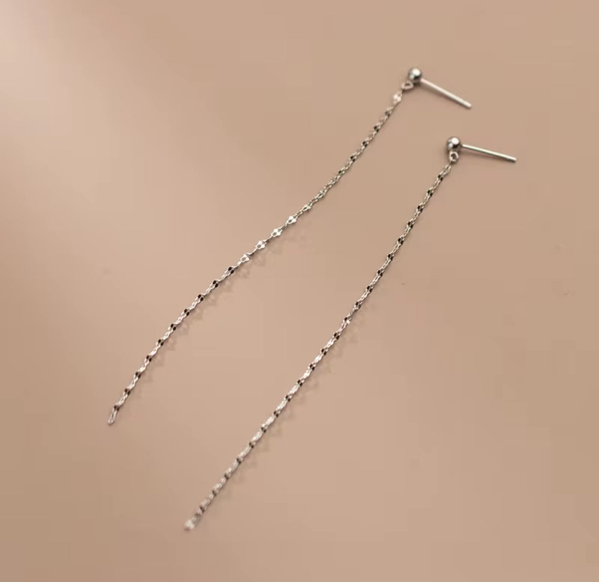 Long Sparkle Dangle Earrings